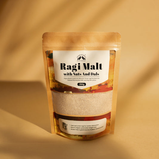 Ragi Malt with Nuts and Dals